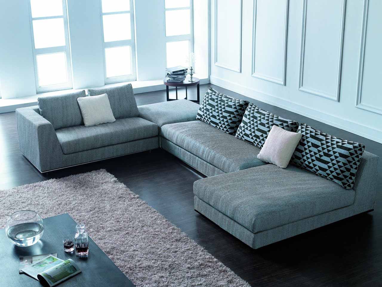 Những mẫu sofa chữ U dành cho phòng khách rộng